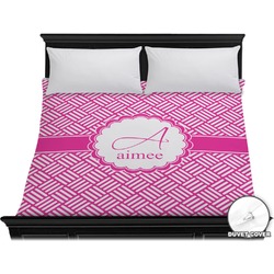 Square Weave Duvet Cover - King (Personalized)