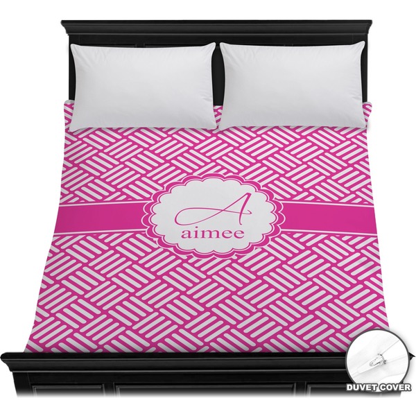 Custom Square Weave Duvet Cover - Full / Queen (Personalized)