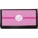 Square Weave Canvas Checkbook Cover (Personalized)
