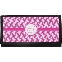 Square Weave Canvas Checkbook Cover (Personalized)