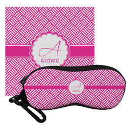 Square Weave Eyeglass Case & Cloth (Personalized)