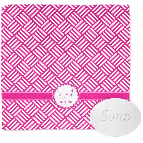Square Weave Wash Cloth with soap