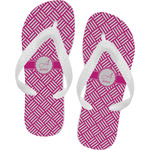 Square Weave Flip Flops - Large (Personalized)