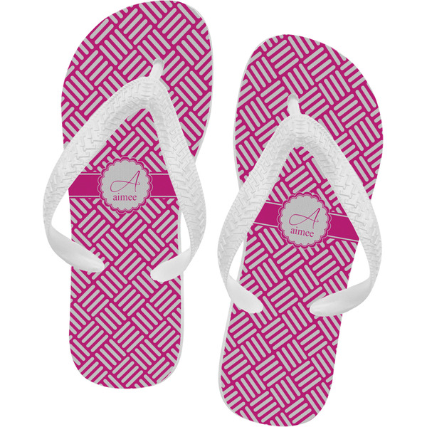 Custom Square Weave Flip Flops - Large (Personalized)