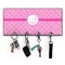 Hashtag Key Hanger w/ 4 Hooks & Keys