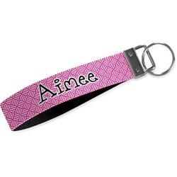 Square Weave Webbing Keychain Fob - Large (Personalized)