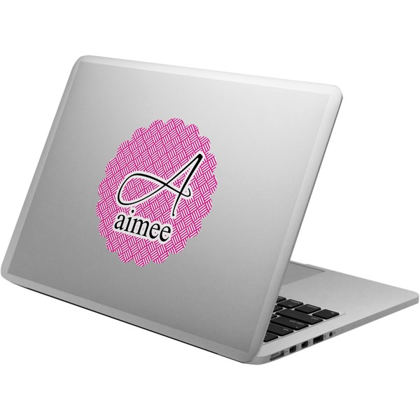 Custom Square Weave Laptop Decal (Personalized)