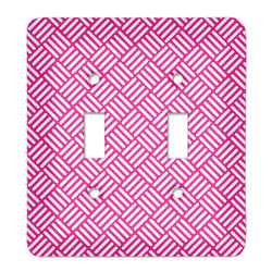Square Weave Light Switch Cover (2 Toggle Plate)