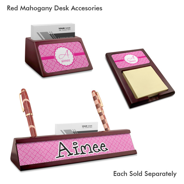 Hashtag Mahogany Desk Accessories