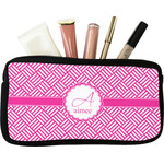 Square Weave Makeup / Cosmetic Bag - Small (Personalized)