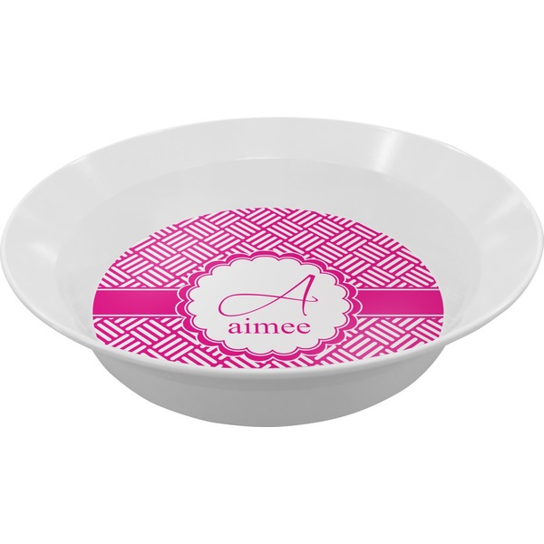 Custom Square Weave Melamine Bowl (Personalized)