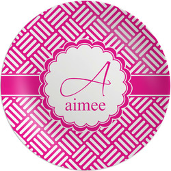 Square Weave Melamine Salad Plate - 8" (Personalized)