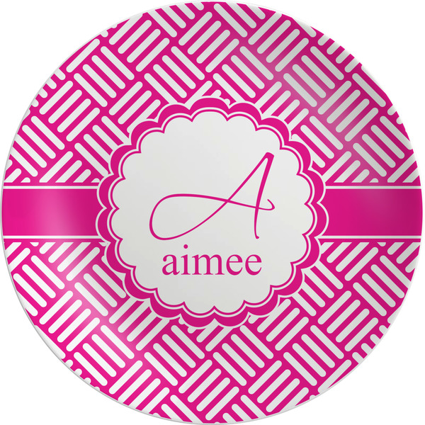 Custom Square Weave Melamine Plate (Personalized)