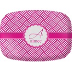 Square Weave Melamine Platter (Personalized)