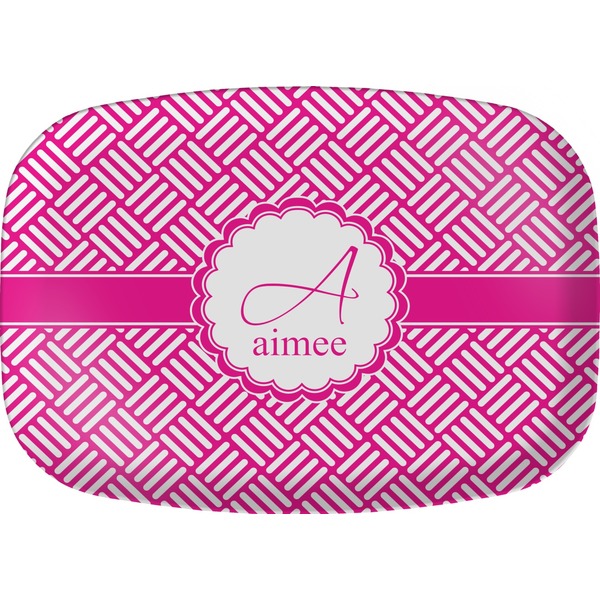 Custom Square Weave Melamine Platter (Personalized)
