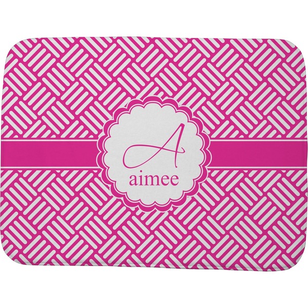 Custom Square Weave Memory Foam Bath Mat - 48"x36" (Personalized)