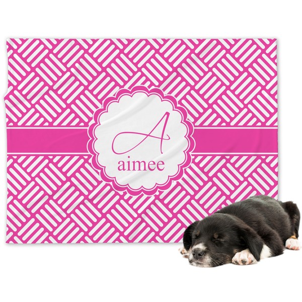 Custom Square Weave Dog Blanket (Personalized)