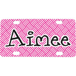 Square Weave Mini/Bicycle License Plate (Personalized)
