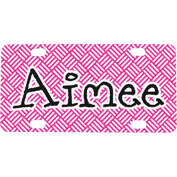 Custom Square Weave Mini/Bicycle License Plate (Personalized)