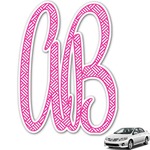 Square Weave Monogram Car Decal (Personalized)