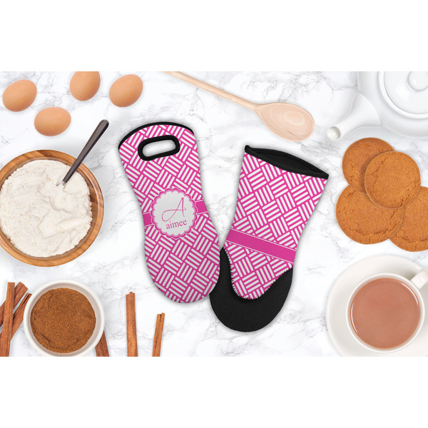Hashtag Neoprene Oven Mitt - Lifestyle Image