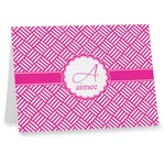 Square Weave Note cards (Personalized)