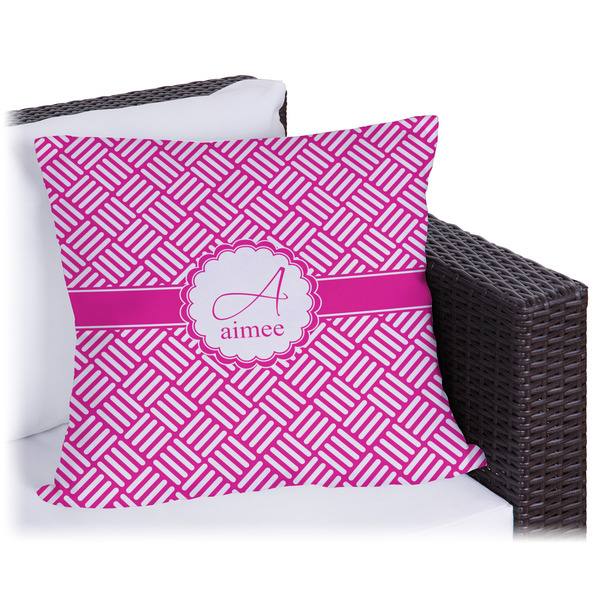 Custom Square Weave Outdoor Pillow - 20" (Personalized)
