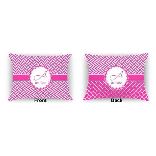 Hashtag  Outdoor Rectangular Throw Pillow (Front and Back)