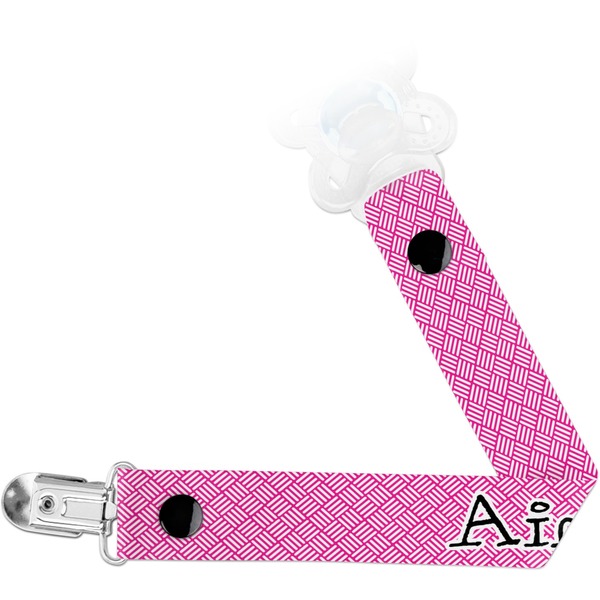 Custom Square Weave Pacifier Clip (Personalized)