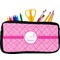 Square Weave Neoprene Pencil Case - Small w/ Name and Initial