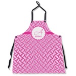 Square Weave Apron Without Pockets w/ Name and Initial