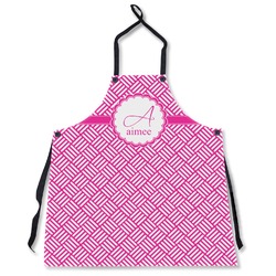 Square Weave Apron Without Pockets w/ Name and Initial