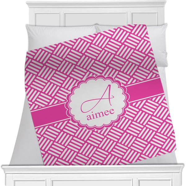 Custom Square Weave Minky Blanket - Twin / Full - 80"x60" - Double Sided (Personalized)