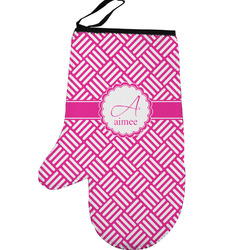 Square Weave Left Oven Mitt (Personalized)