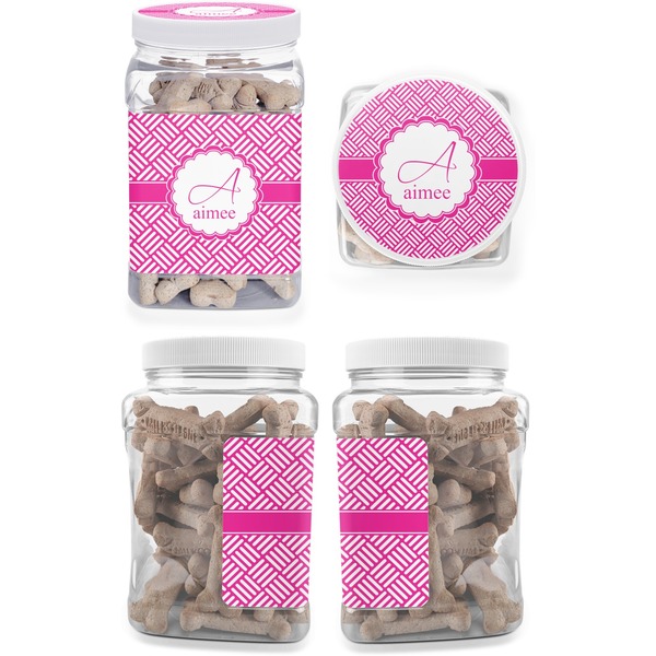 Hashtag Pet Treat Jar - Multiple Angles