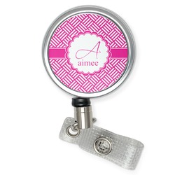 Square Weave Retractable Badge Reel (Personalized)
