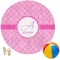 Square Weave Round Beach Towel (Personalized)