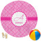 Square Weave Round Beach Towel (Personalized)
