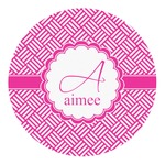 Square Weave Round Decal (Personalized)