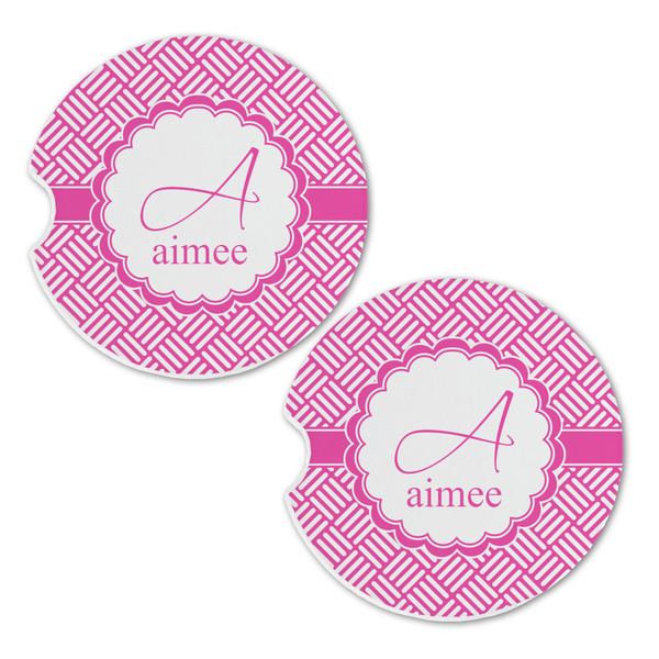 Hashtag Sandstone Car Coasters - Set of 2