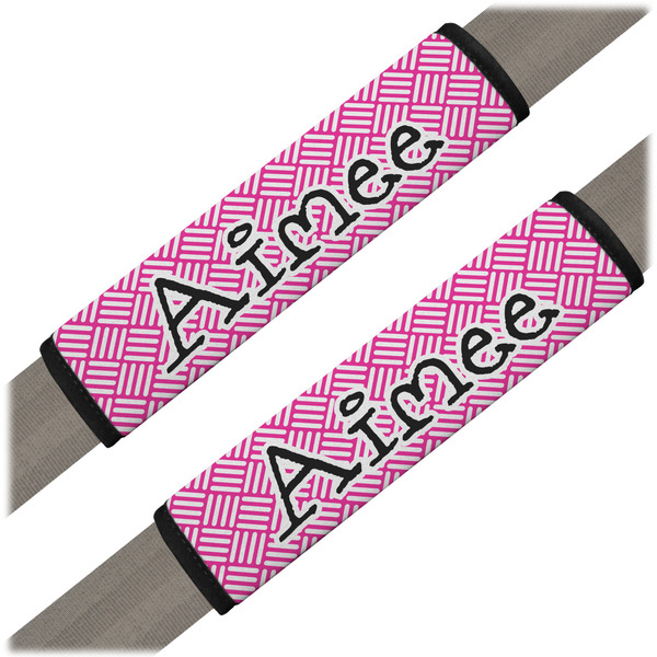 Custom Square Weave Seat Belt Covers (Set of 2) (Personalized)