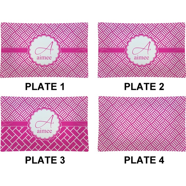 Hashtag Set of Rectangular Dinner Plates (Approval)