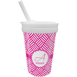Square Weave Sippy Cup with Straw (Personalized)