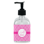 Square Weave Glass Soap & Lotion Bottle - Single Bottle (Personalized)