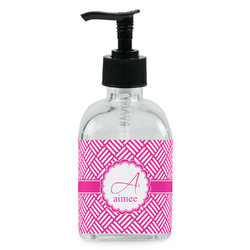 Square Weave Glass Soap & Lotion Bottle - Single Bottle (Personalized)
