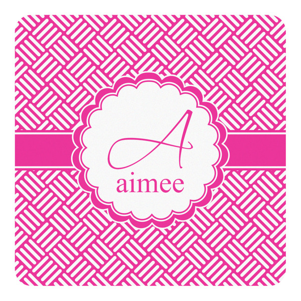 Custom Square Weave Square Decal - Large (Personalized)