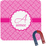 Square Weave Square Fridge Magnet (Personalized)