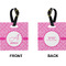 Hashtag Square Luggage Tag (Front + Back)