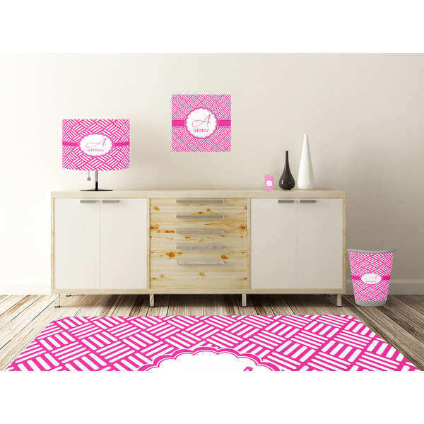 Hashtag Square Wall Decal Wooden Desk