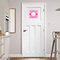 Hashtag Square Wall Decal on Door